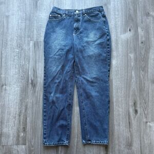 Vintage Lee Riveted Women'sMedium Wash Straight Leg Jeans Size 12